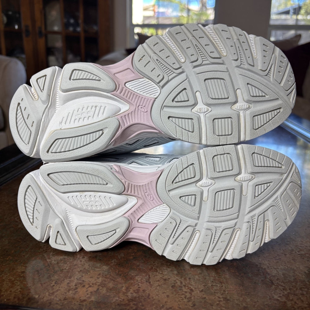 Asics Gel-Jog MC Shoes Women's Sz 7 Grey Pink Athletic Lifestyle Sneakers Sample