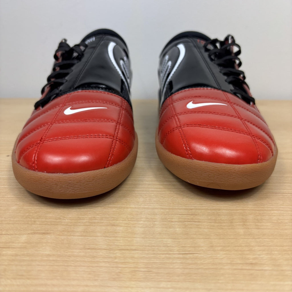 Nike Total 90 Shoes Mens Size 10 Red Black Leather Athletic Lifestyle Sneakers