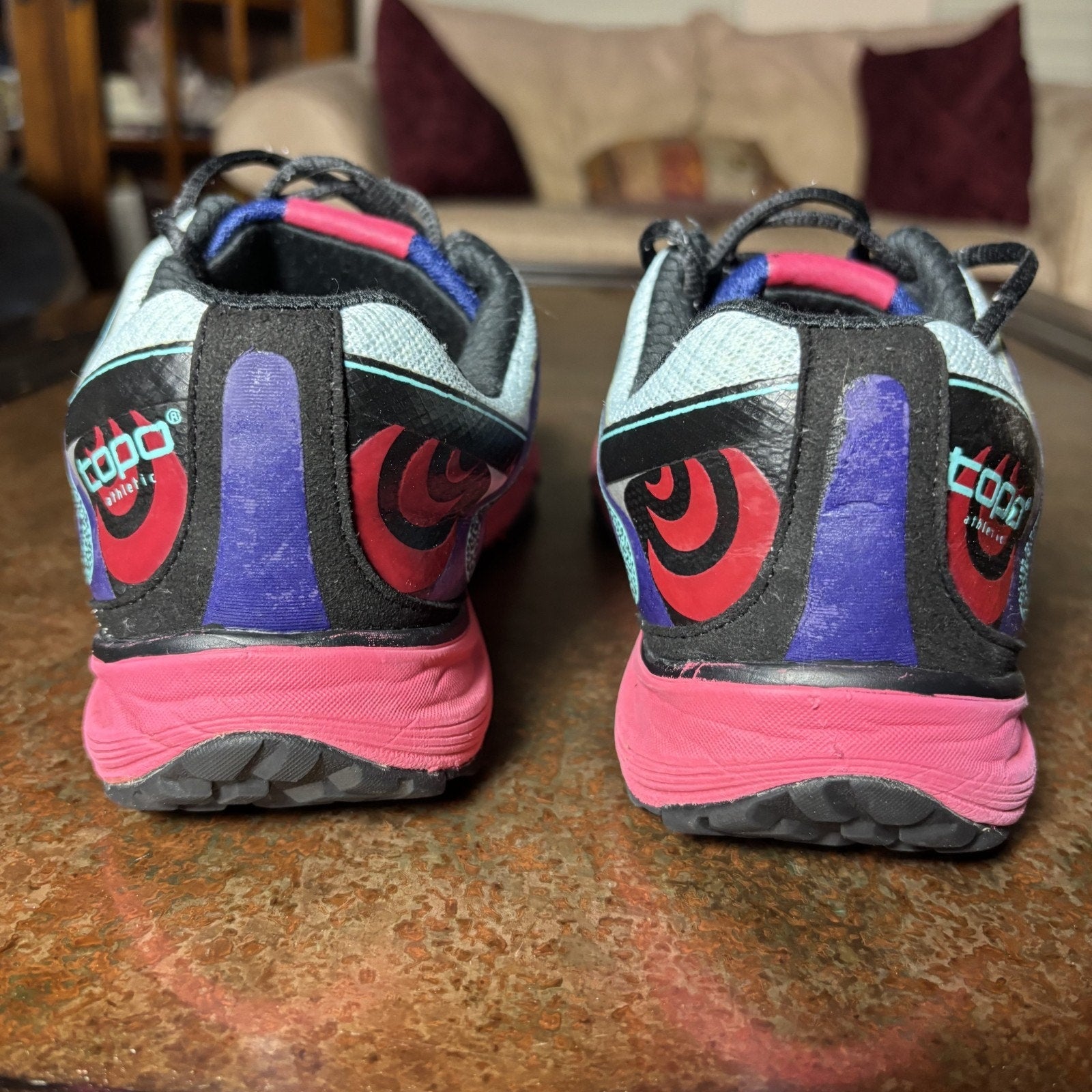 Topo Athletic MT 2 Shoes Women's 9.5 Multicolor Trail Running Jogging Sneakers