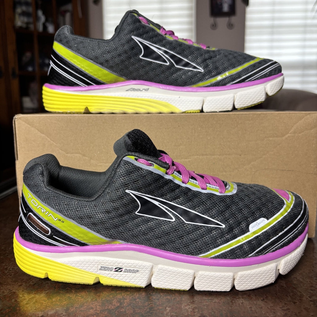 Altra Torin 2.0 Shoes Women's Size 8.5 Grey Running Zero Drop Athletic Sneakers