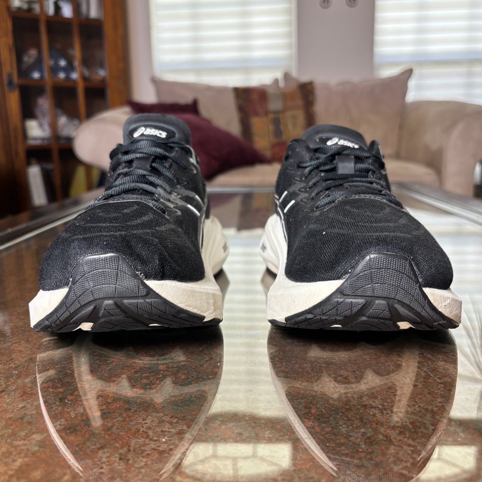 Asics GT-2000 13 Shoes Women's 10 Black White Running Athletic Comfort Sneakers