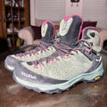 Salewa Alp Trainer 2 Mid Hiking Boots Women's 7.5 Green Trail Outdoor Waterproof