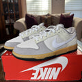 Nike Dunk Low Shoes Mens Size 8 Grey Gum Suede & Canvas Casual Lifestyle Sneaker