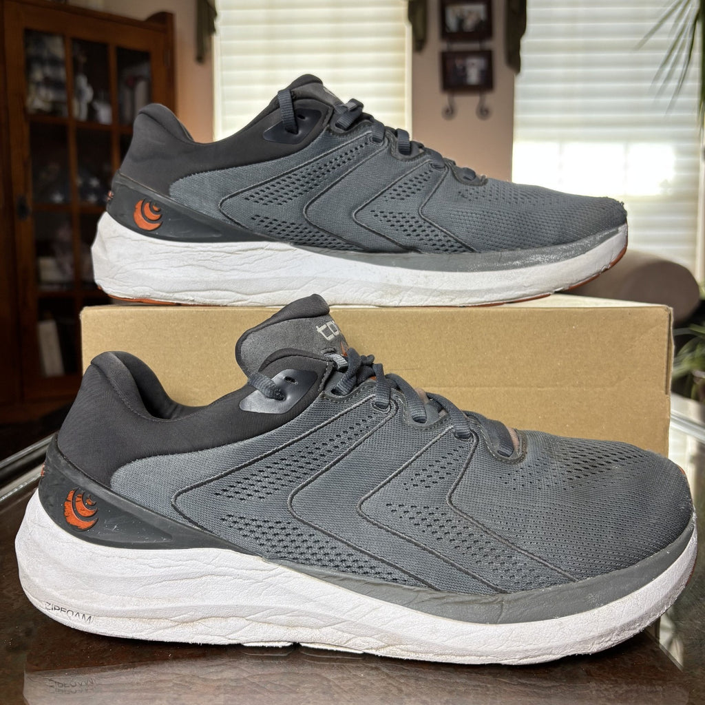 Topo Athletic Phantom 2 Shoes Men's 11.5 Gray Road Running Athletic Gym Sneakers