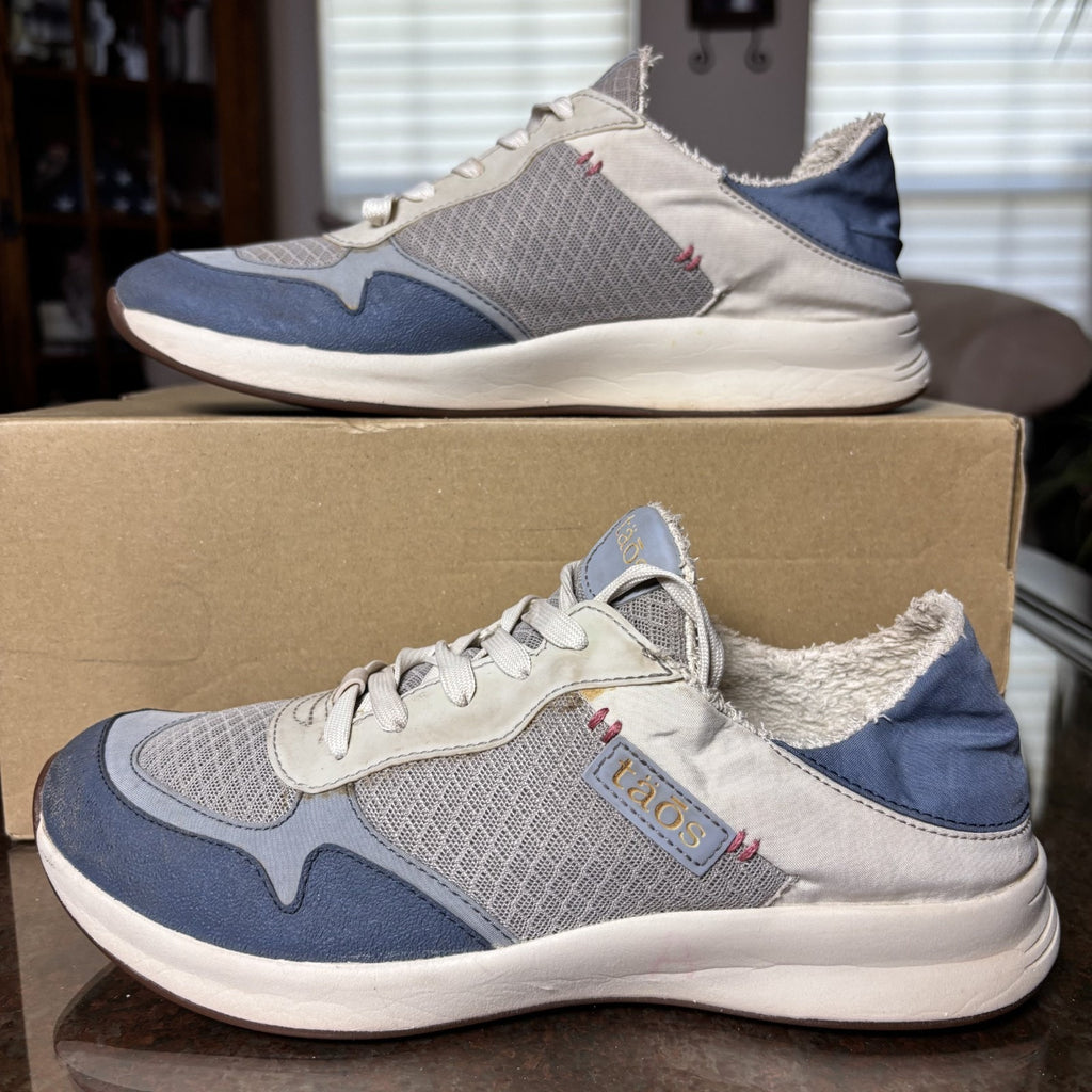 Taos Direction Shoes Women's Size 9 White Blue Lifestyle Casua Mesh Sneakers