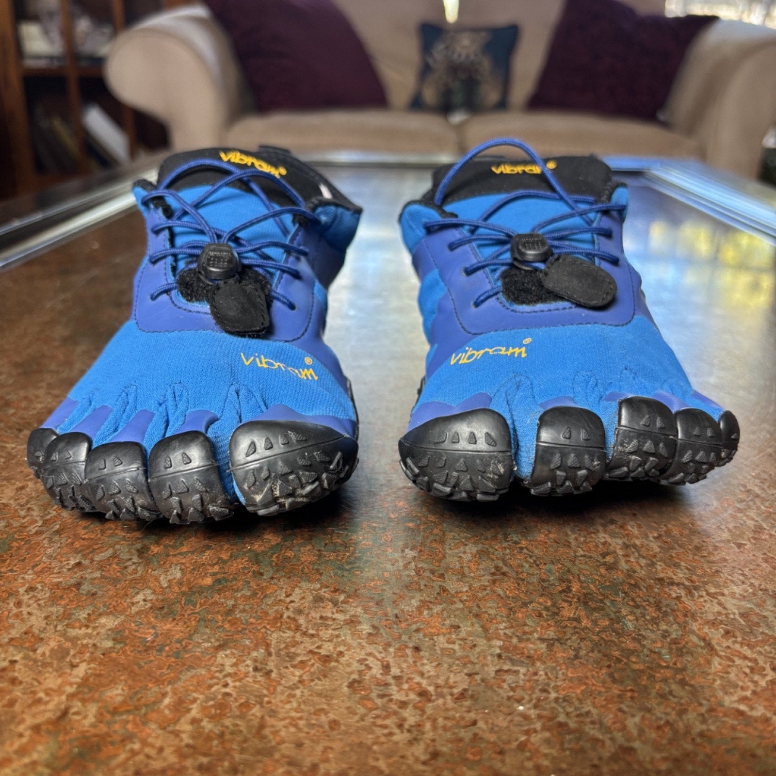 Vibram FiveFingers V-Alpha 19M7102 Shoes Mens Size 8 EU 39 Blue Barefoot Minimal