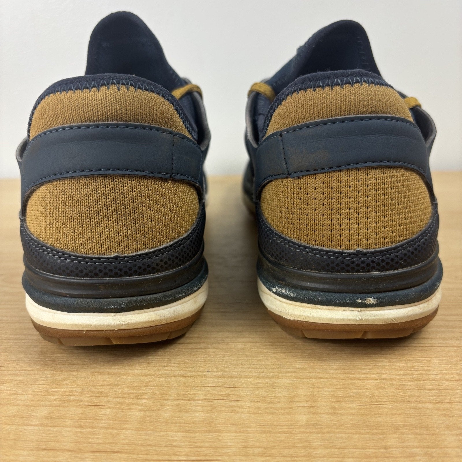 LEMS Mesa Coastal Shoes Mens 10 D Blue Wheat Minimalist Hiking Athletic Running