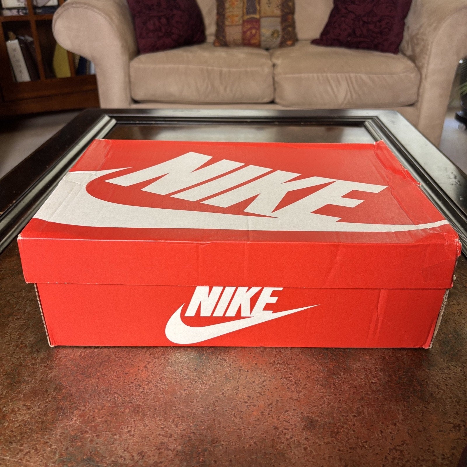 Nike Air Max Plus Drift Shoes Mens Size 10.5 White Blue Black Athletic Sneakers