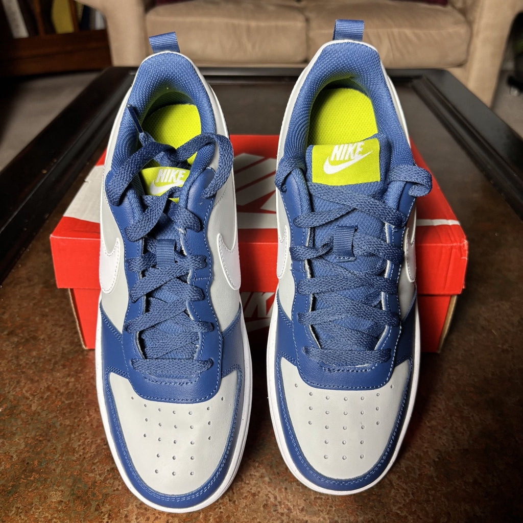 Nike Court Borough Low 2 Blue Grey Lifestyle Casual Shoes Sneakers Boys Sizes