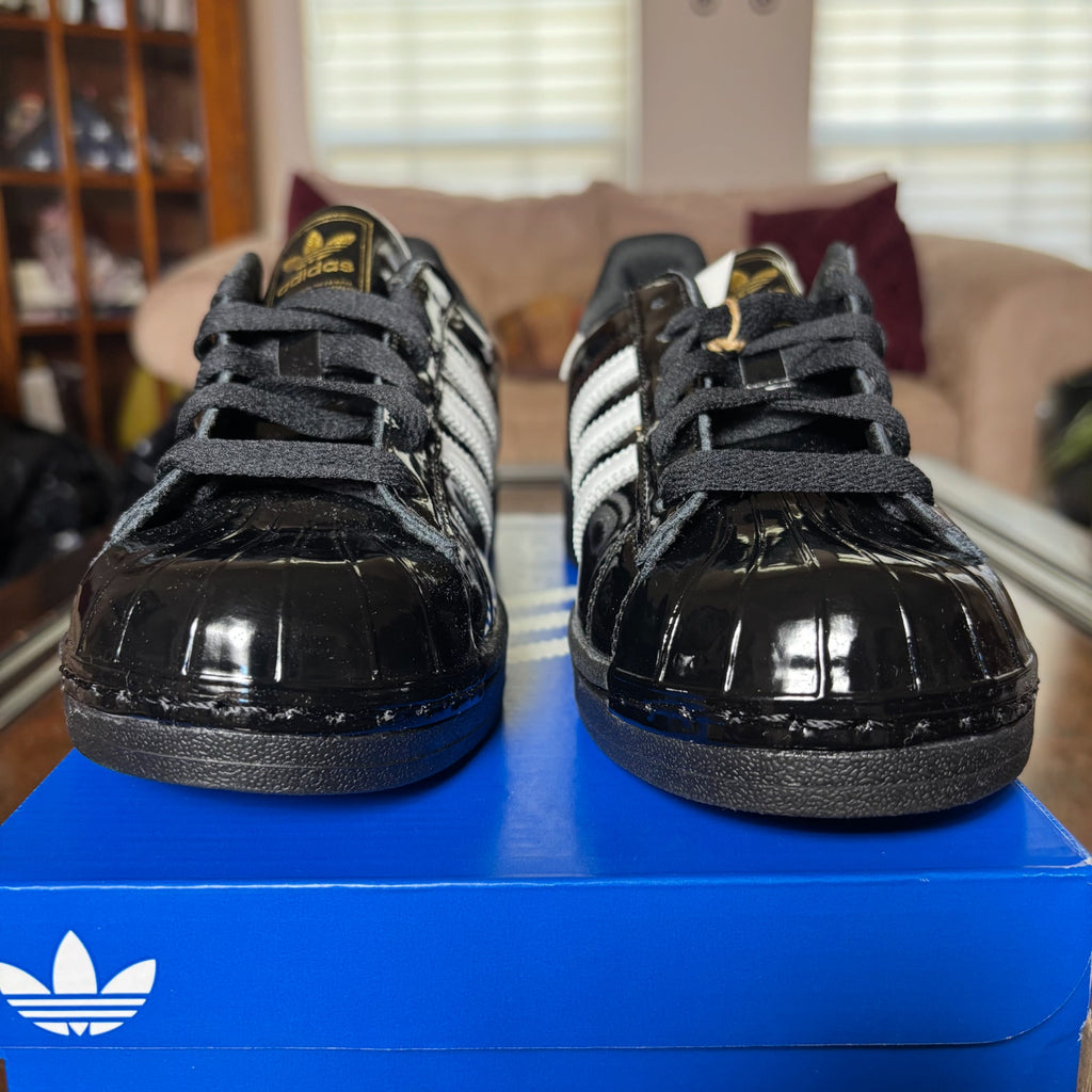 Adidas Superstar 2 II Patent Leather Black Lifestyle Shoe Sneaker Women's Sizes