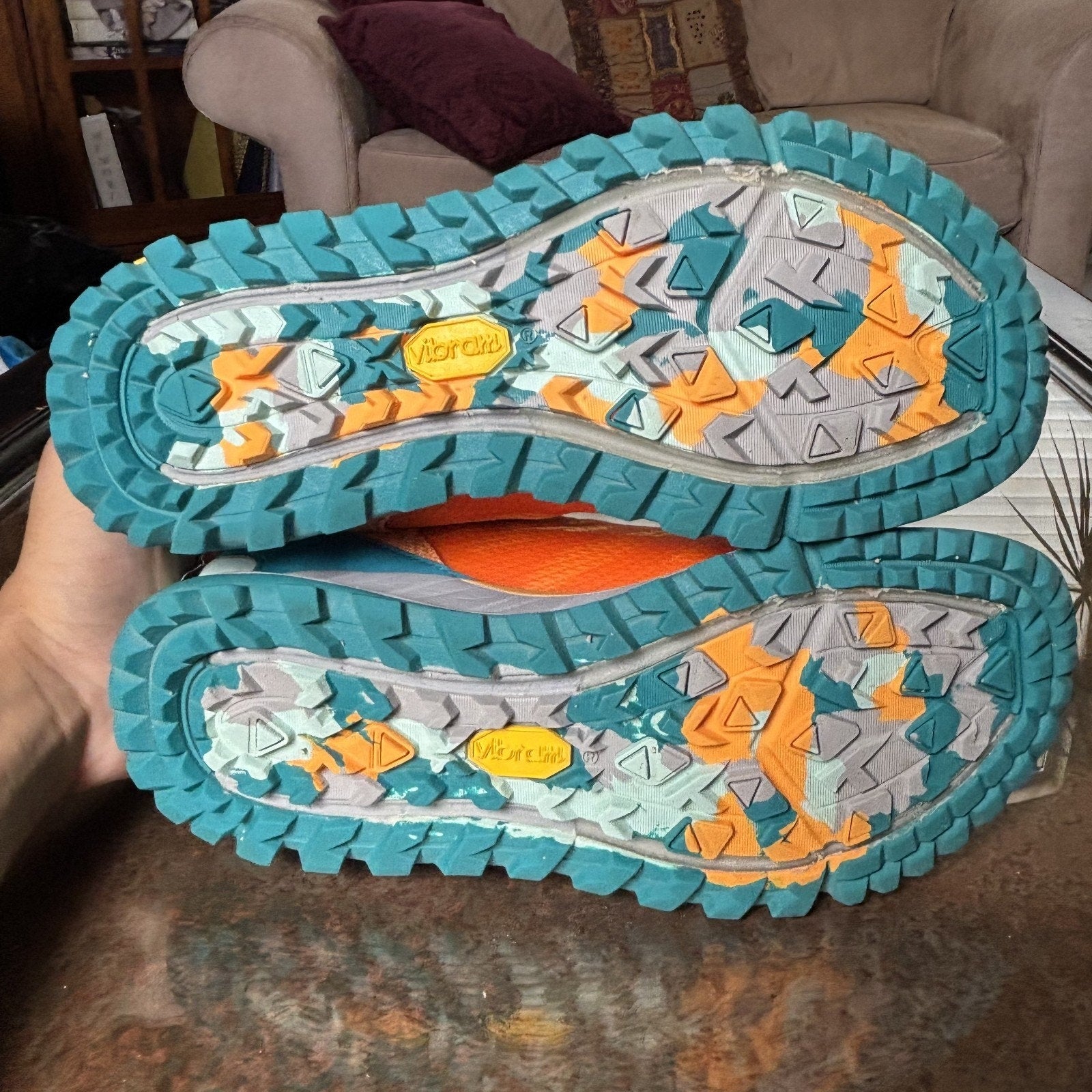Merrell Antora 2 Shoes Women's 8 Orange Trail Running Hiking Athletic Sneakers