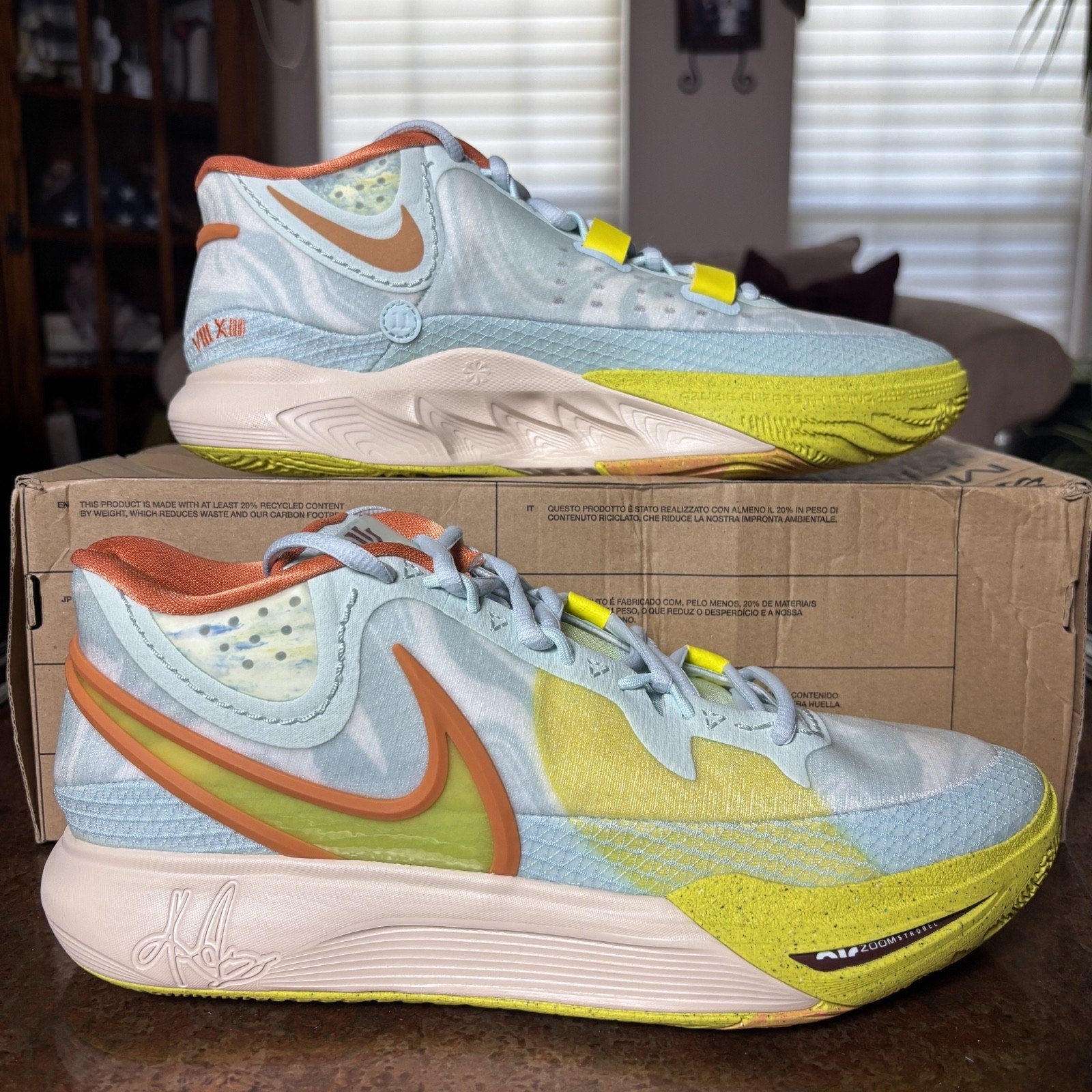 Nike Kyrie 8 Basketball Shoes Mens Size 11.5 Multicolor Athletic Gym Sneaker NEW