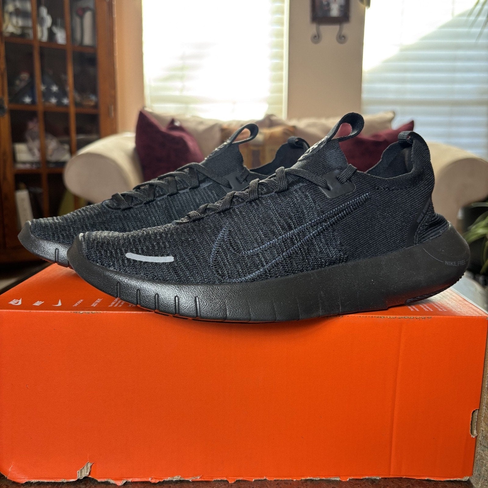 Nike Free RN FK Next Nature Black Athletic Training Shoes Sneaker Mens Sizes NEW