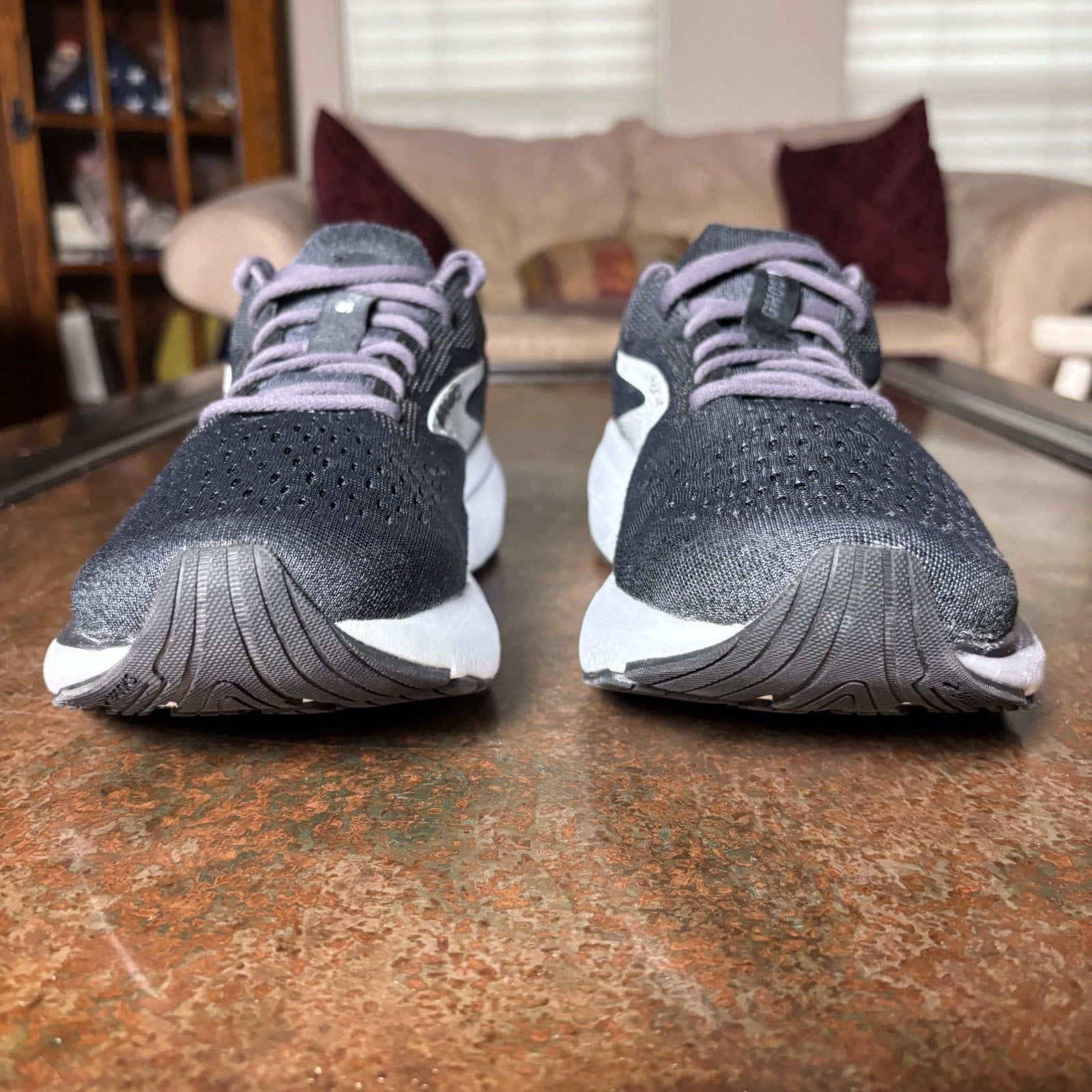 Brooks Ghost 16 Shoes Women's 11.5 Grey White Running Athletic Comfort Sneakers