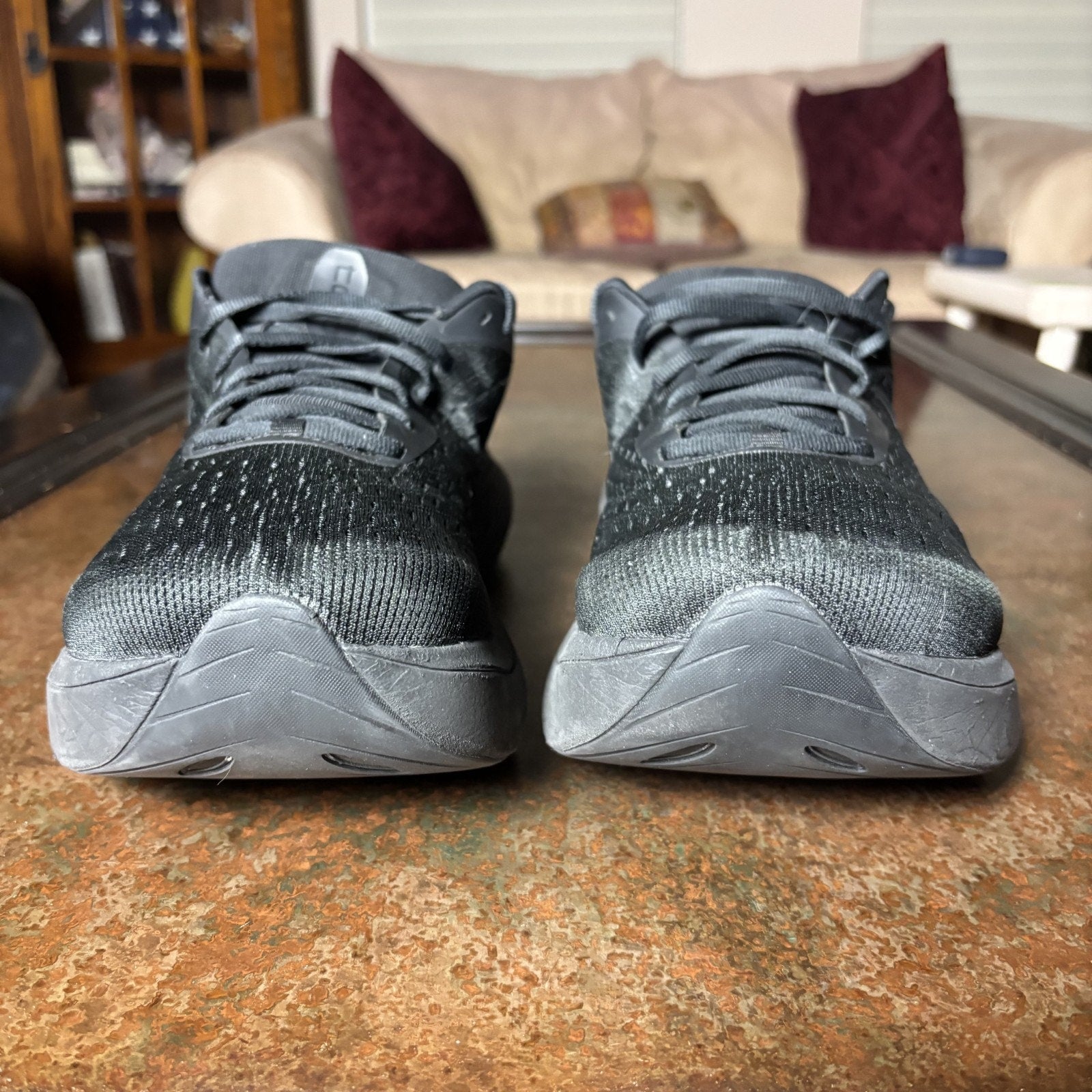 Topo Athletic Atmos Shoes Mens Size 12 Black Road Running Comfort Shoes Sneakers