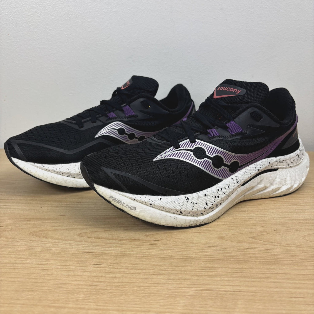 Saucony Endorphin Speed 4 Shoes Women's 9.5 Black White Running Athletic Sneaker