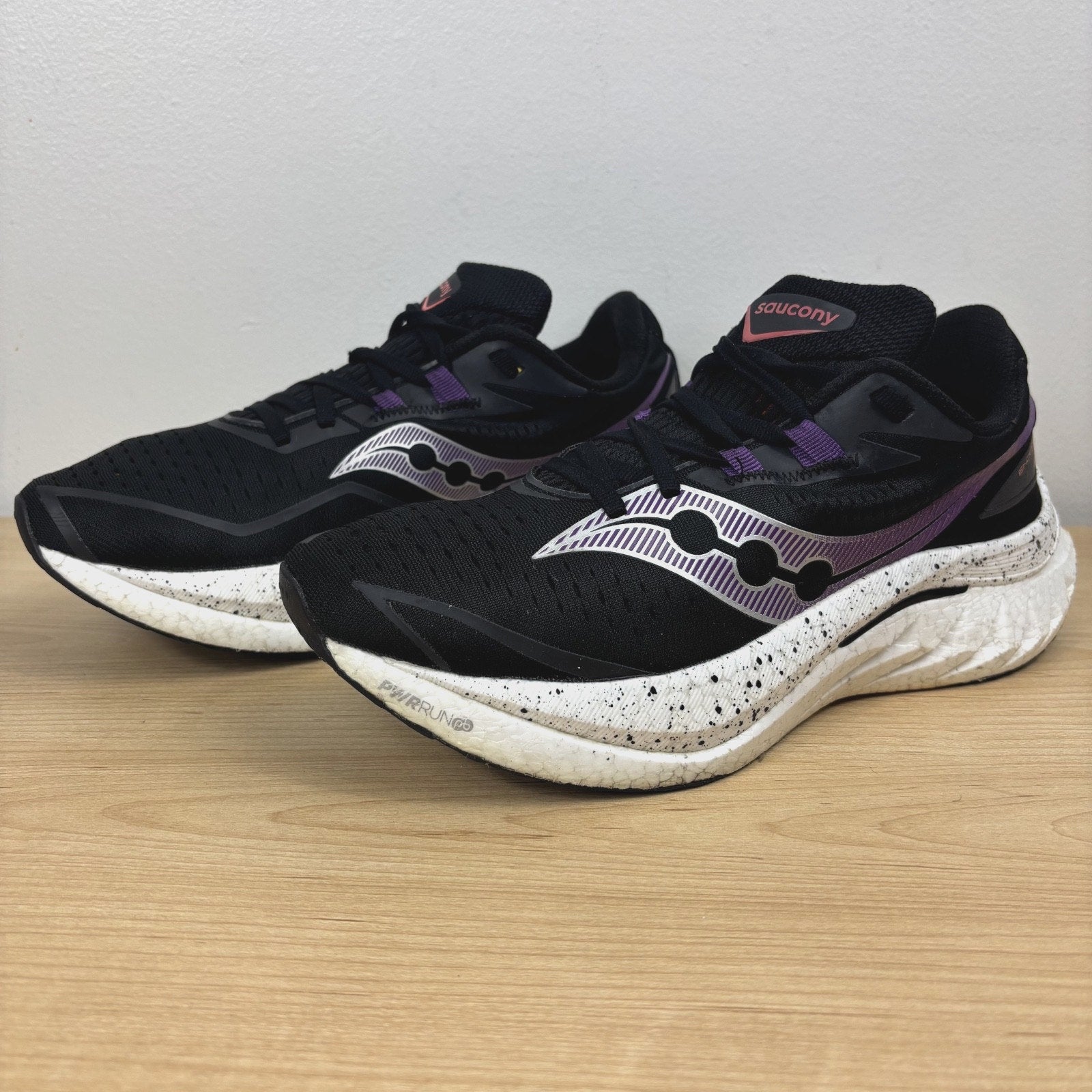 Saucony Endorphin Speed 4 Shoes Women's 9.5 Black White Running Athletic Sneaker
