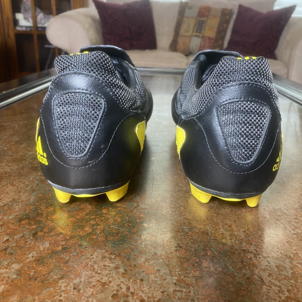 Adidas F30 FG 2003 Vintage Black Yellow Leather Soccer Boots Cleats Mens Sz 12