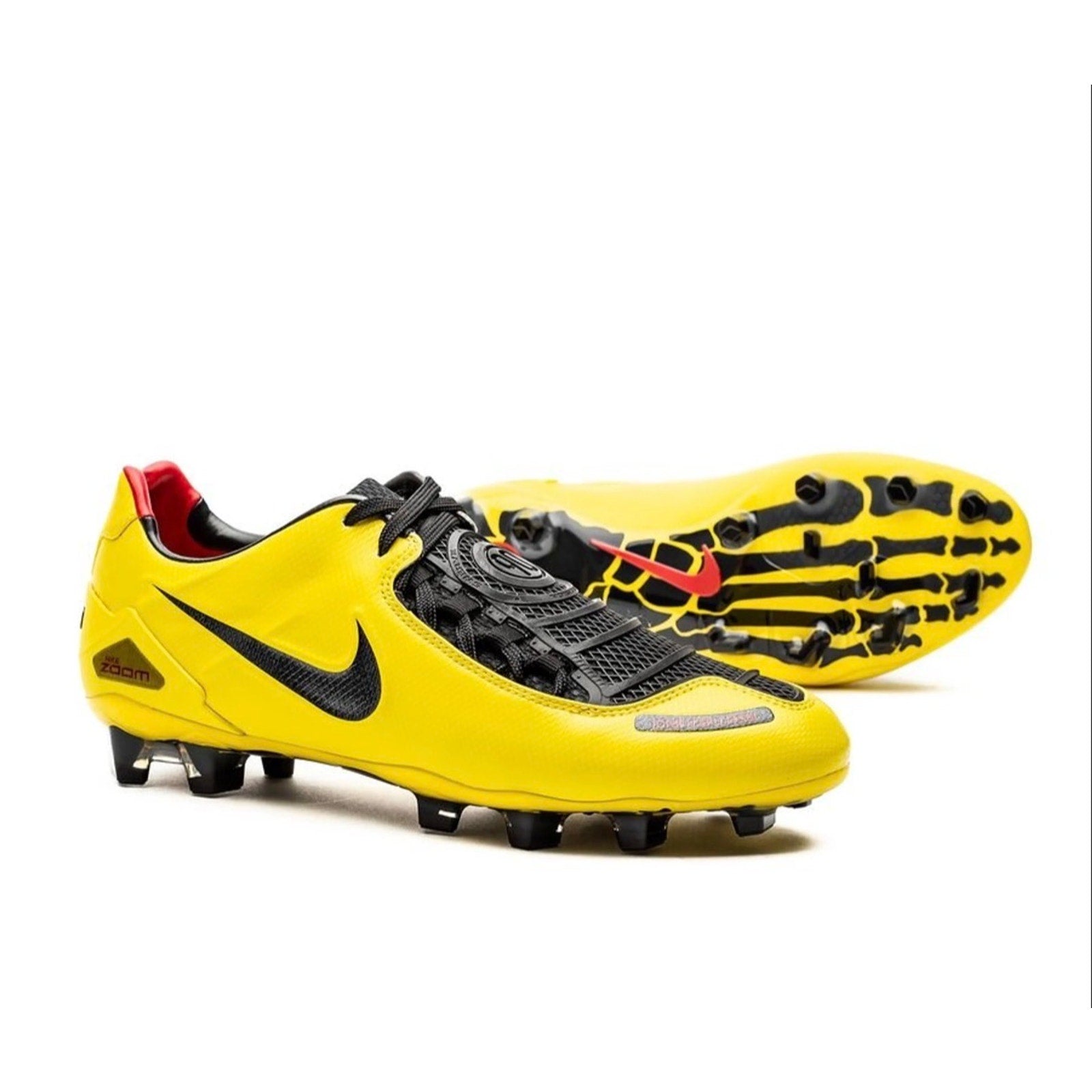 Nike Air Max 90 Total 90 Laser Shoes Soccer Casual Retro Yellow Black Mens Sizes
