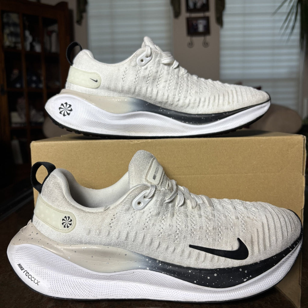 Nike React X Infinity Run 4 Shoes Women's 10 White Running Athletic Gym Sneakers