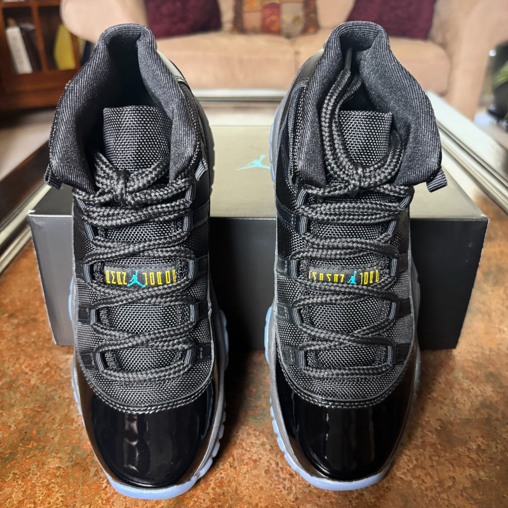 Nike Air Jordan 11 Retro Gamma Black Patent Leather Shoes Sneakers GS Sizes NEW