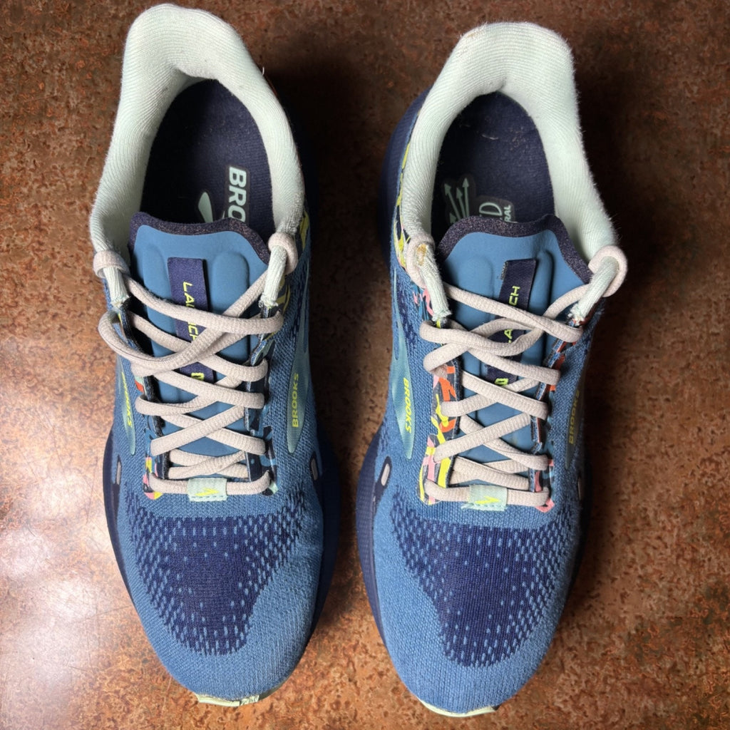 Brooks Launch 9 Womens Size 9.5 Blue Running Athletic Shoes Sneakers 1203731B414