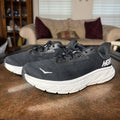 Hoka One One Arahi 7 Womens 9D Wide Black White Running Athletic Stability Shoes