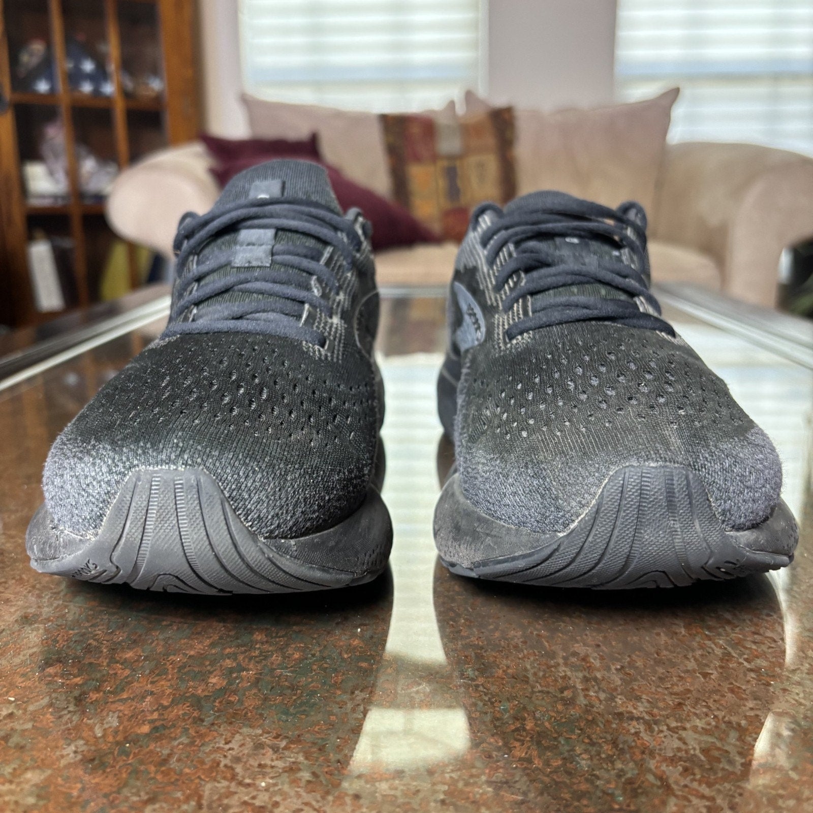 Brooks Ghost 16 Shoes Mens Size 11.5 2E Wide Black Road Running Comfort Sneakers