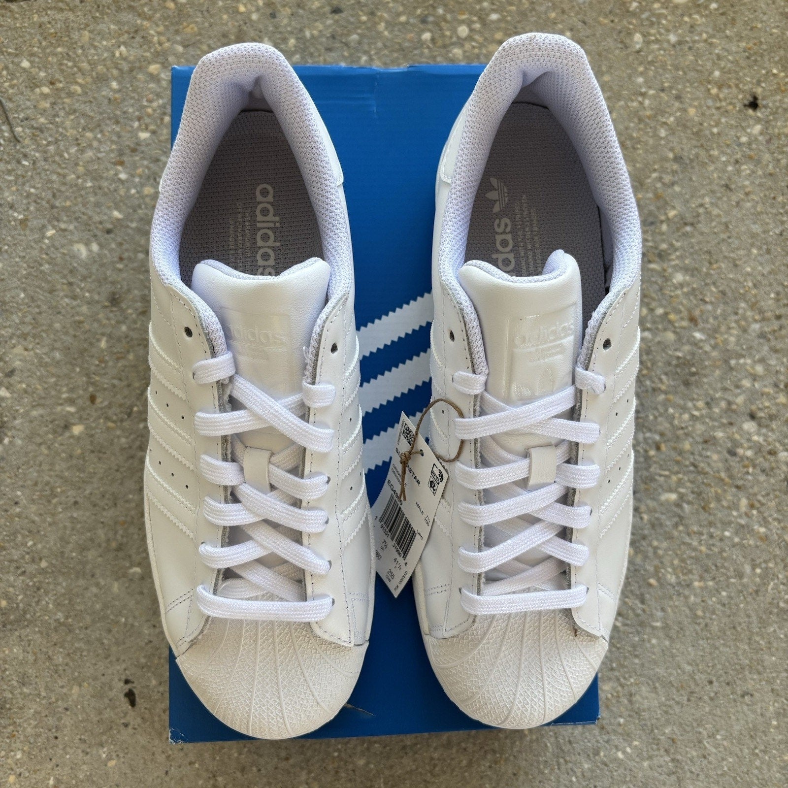 Adidas Originals Superstar Shoes White Leather Casual Sneakers EG4960 Mens Sizes