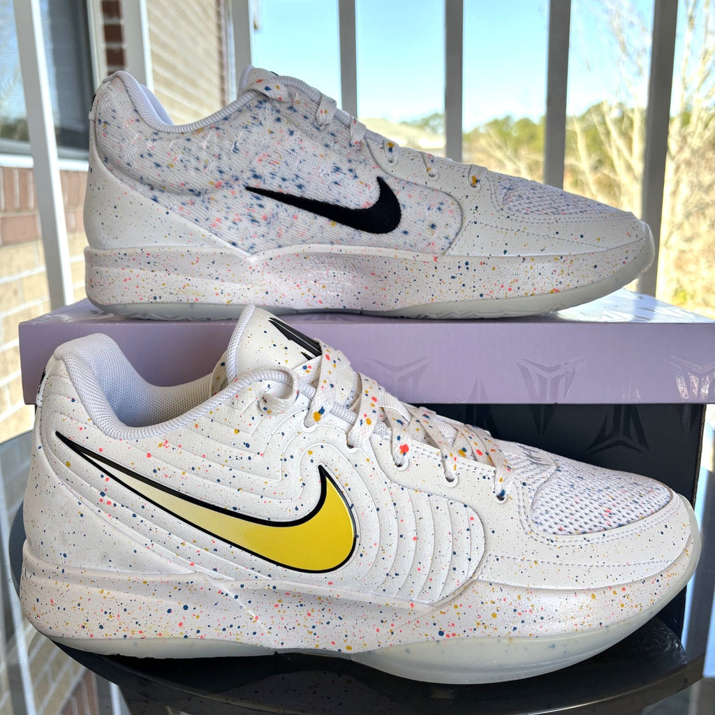Nike Ja 2 Ja-Breaker White Paint Splatter Basketball Shoes IF1606-100 Mens Sizes