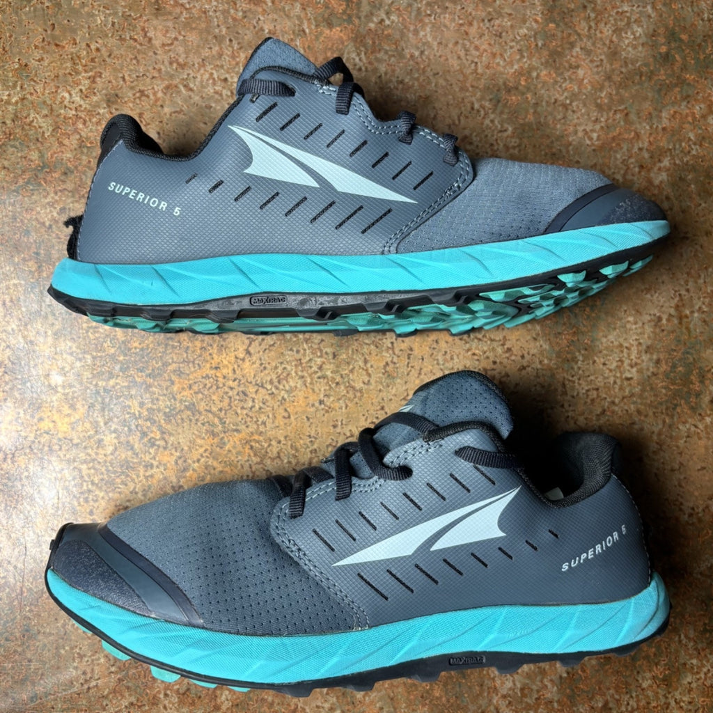 Altra Superior 5 Shoes Womens Sz 9.5 Grey Footshaped Zero Drop Running Sneakers