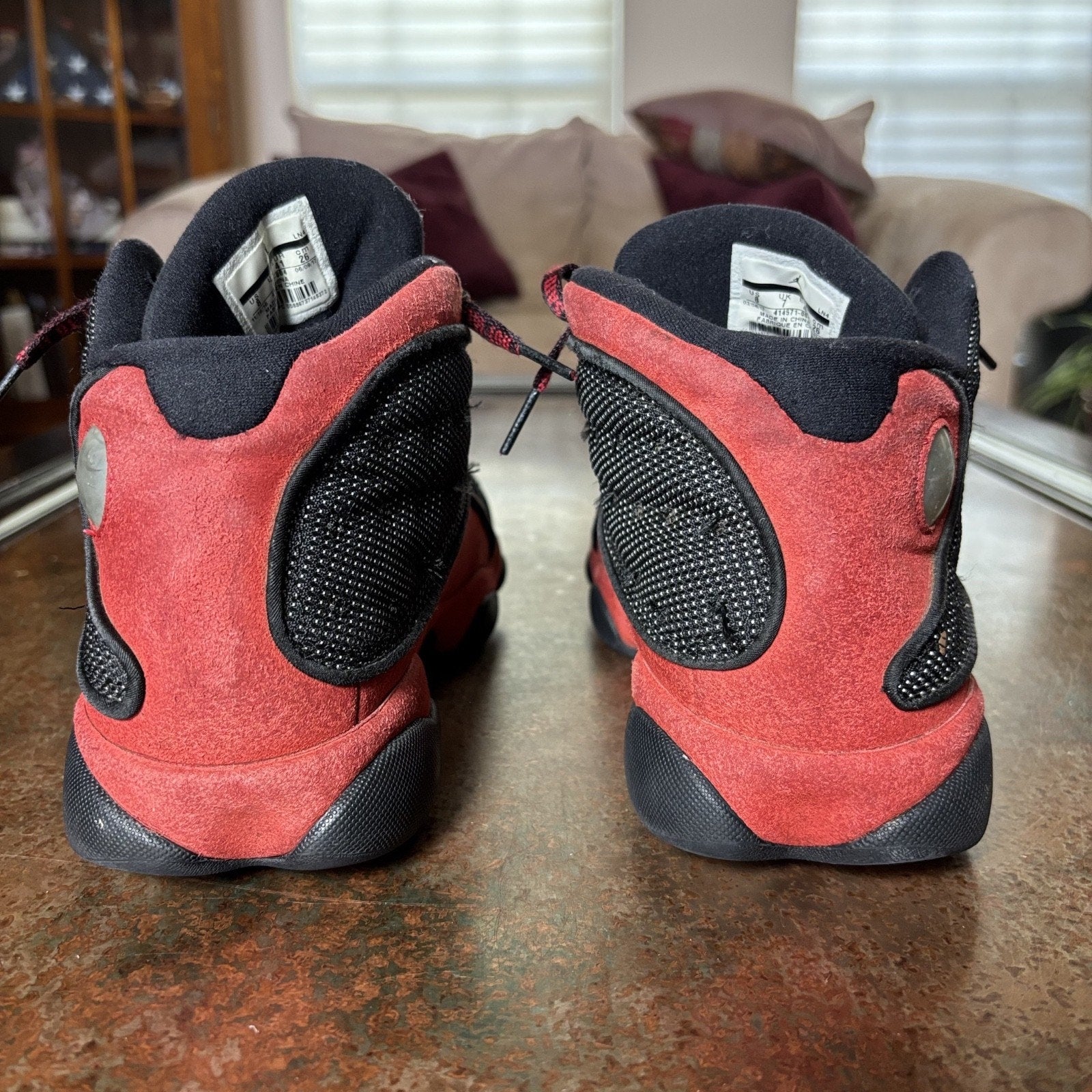 Nike Air Jordan 13 Retro Bred Basketball Shoes Mens Sz 8 Black Red Sneakers 2018
