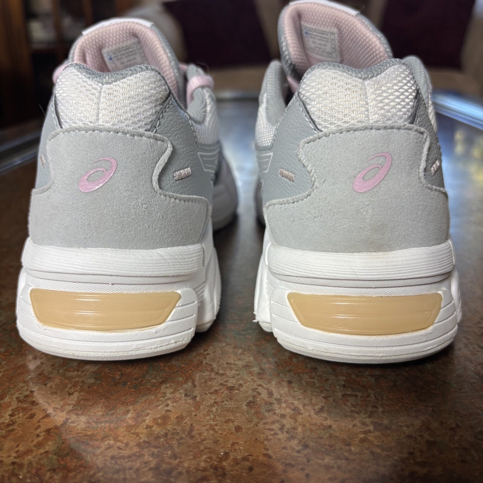 Asics Gel-Jog MC Shoes Women's Sz 7 Grey Pink Athletic Lifestyle Sneakers Sample