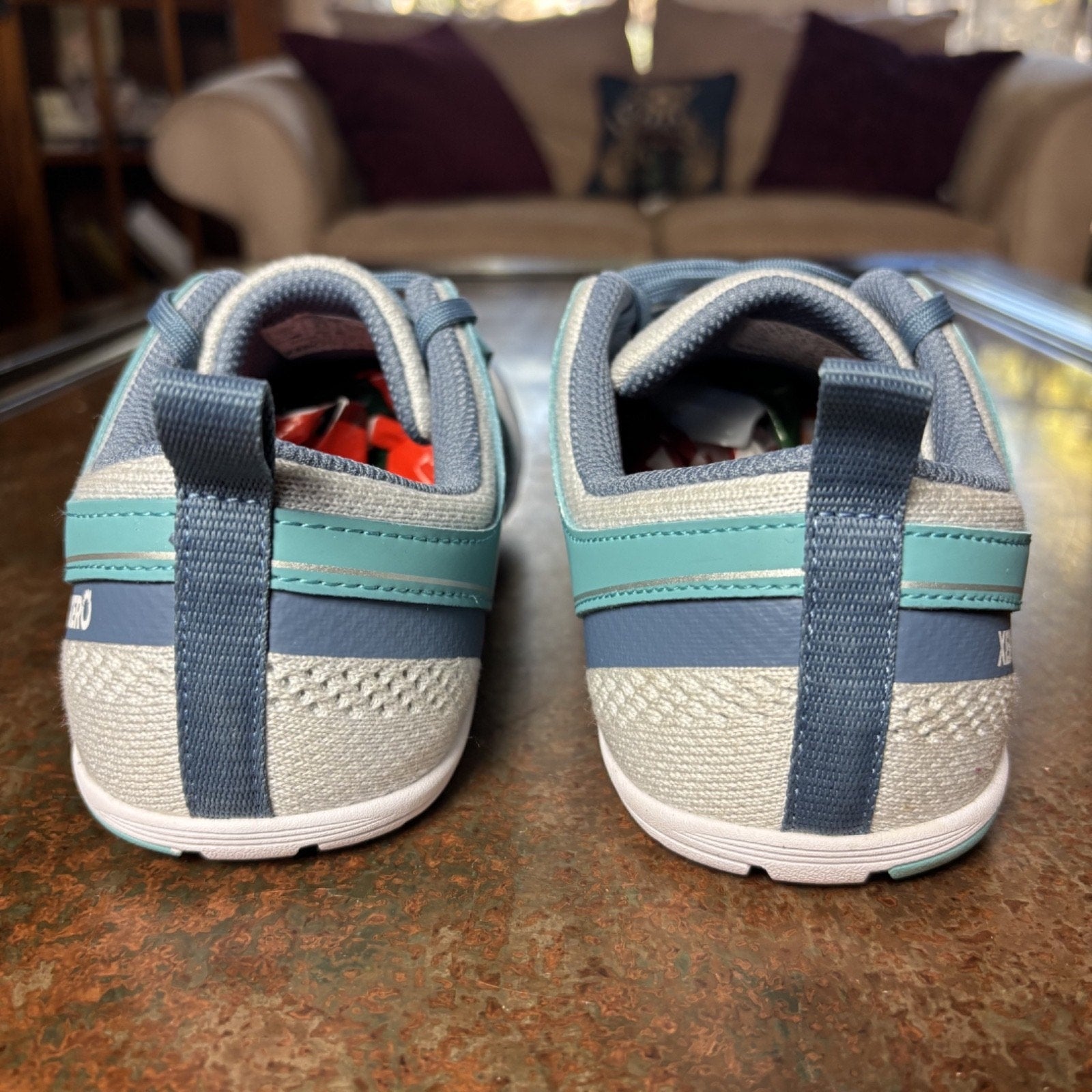 Xero Zelen Shoes Womens Size 10 Blue White Running Zero Drop Barefoot Minimalist