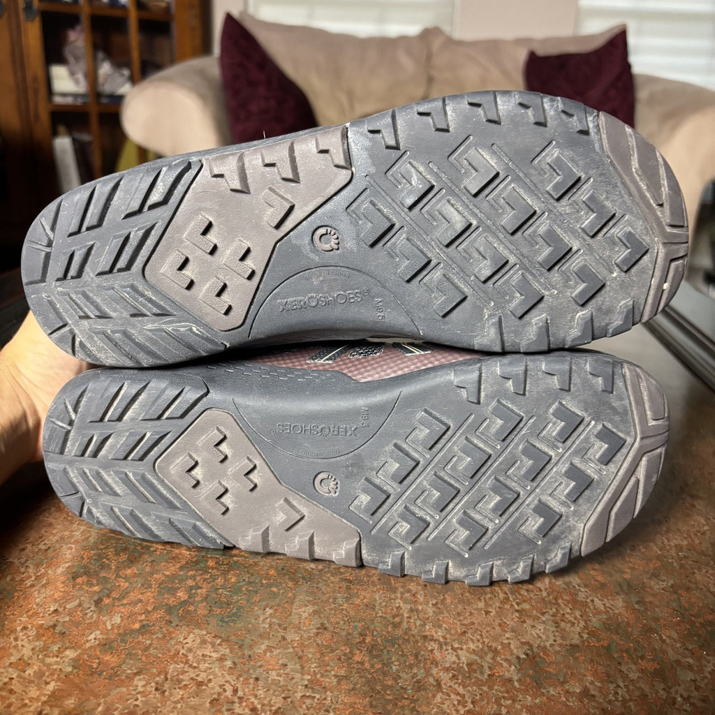 Xero Shoes Xcursion Fusion Hiking Boots Mens 9.5 Brown Trail Barefoot Minimalist