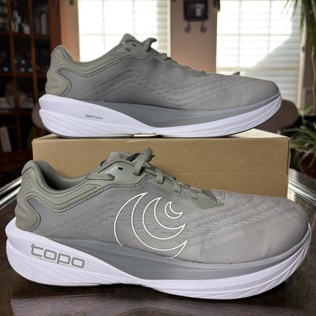Topo Athletic Phantom 4 Shoes Men's 13 Gray Road Running Athletic Gym Sneakers