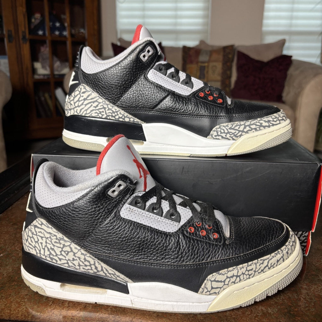 Nike Air Jordan 3 Retro Black Cement 2018 Shoes Mens 13 Casual Classic Sneakers