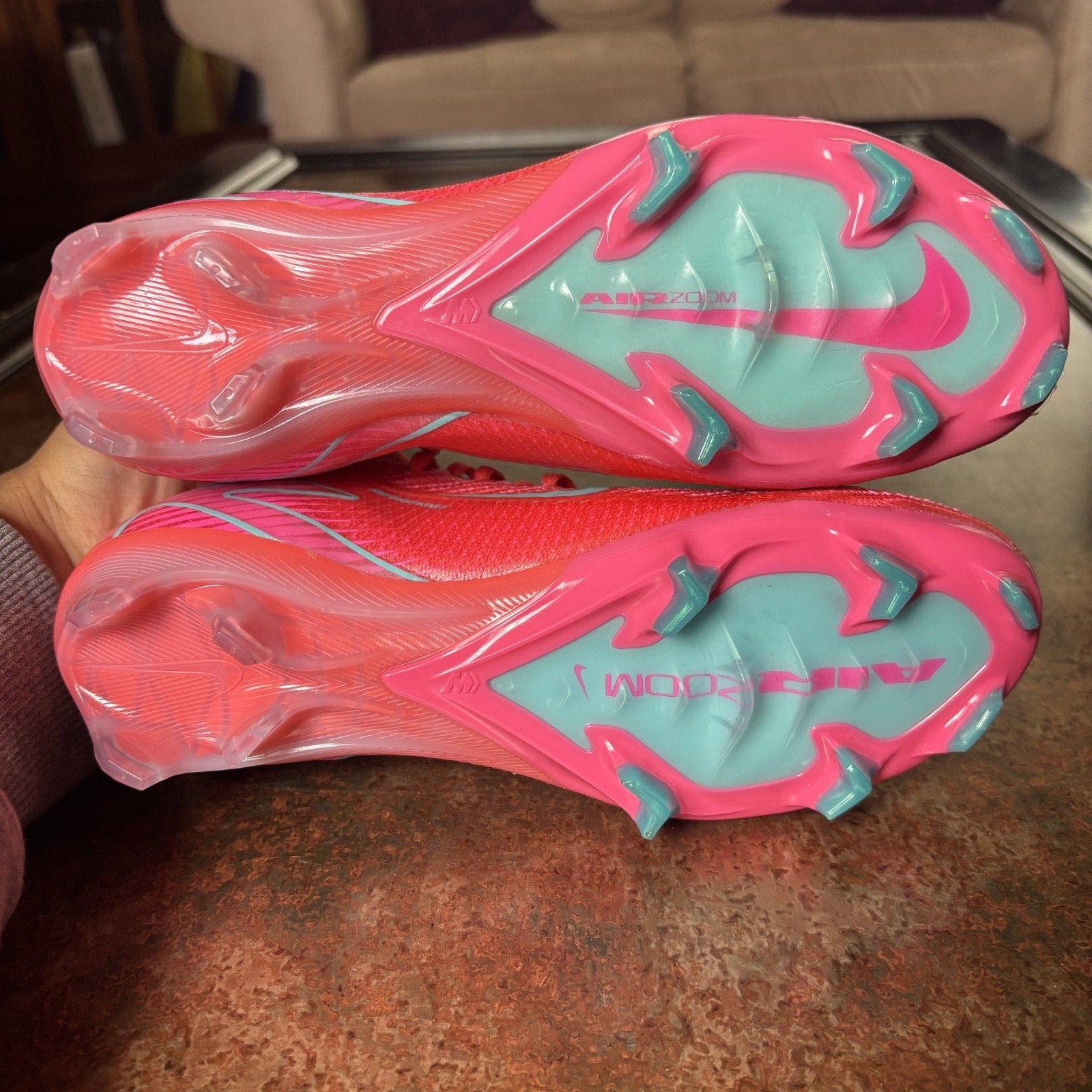 Nike Zoom Mercurial Superfly 10 Elite FG Soccer Cleats Women's Size 7 Red Pink