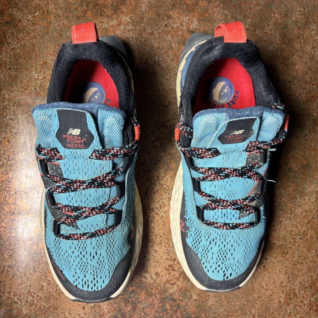 New Balance FF Hierro v5 Shoes Womens Size 6 Blue Trail Running Outdoor Sneakers
