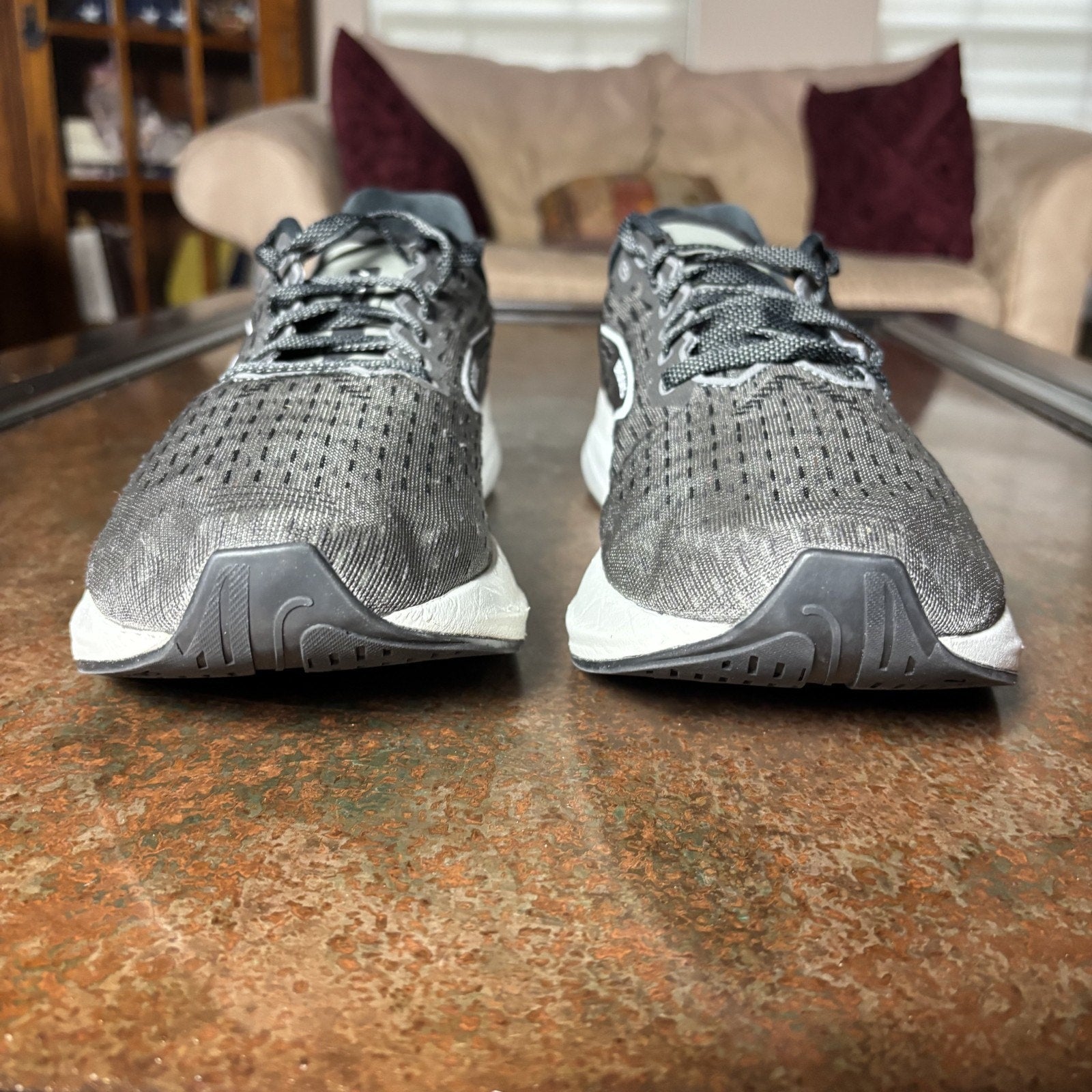 Brooks Hyperion Mens Size 11.5 Grey Black Athletic Road Running Shoes Sneakers