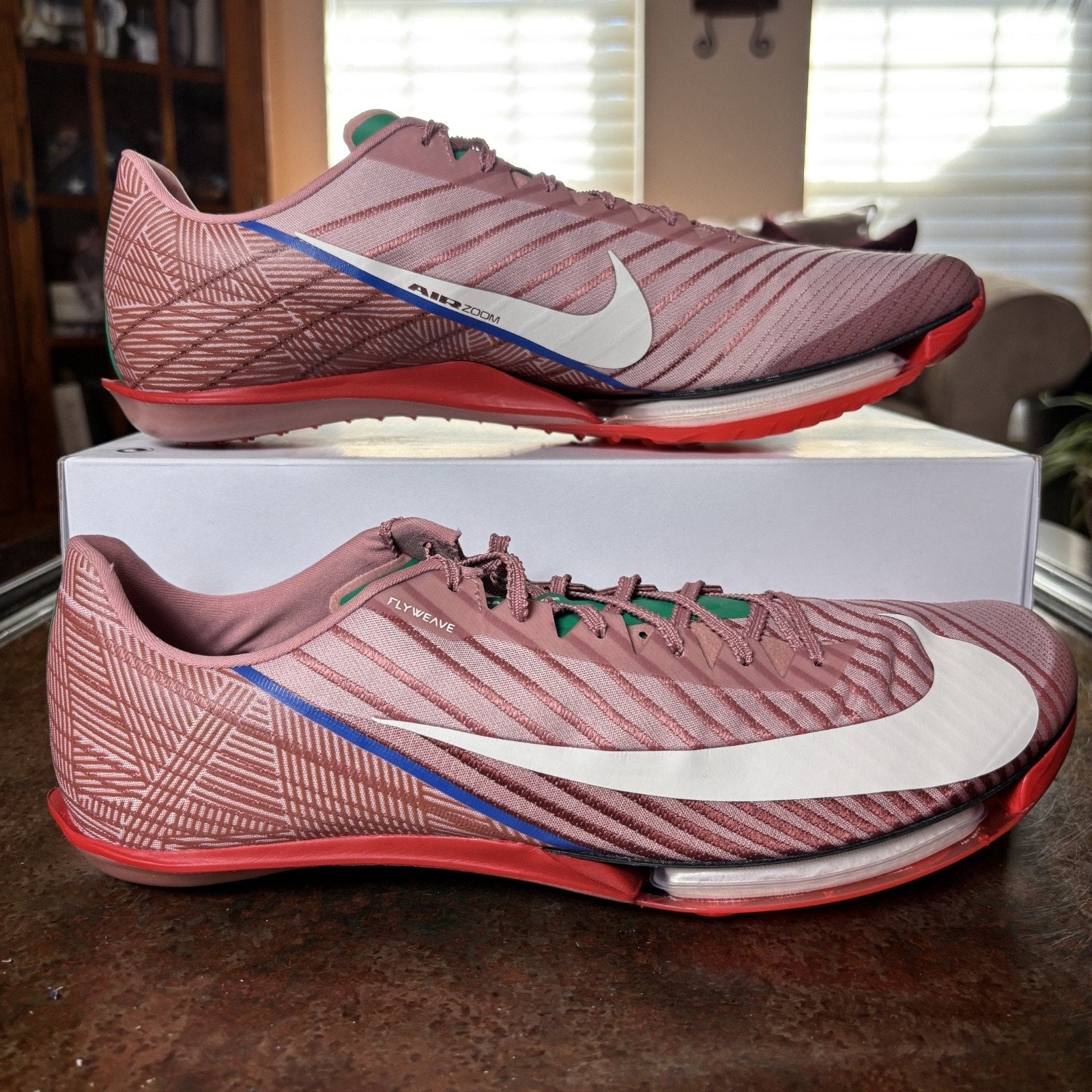 Nike Air Zoom Maxfly 2 Mens Size 14 Armory Pack Red Track Spikes Performance NEW
