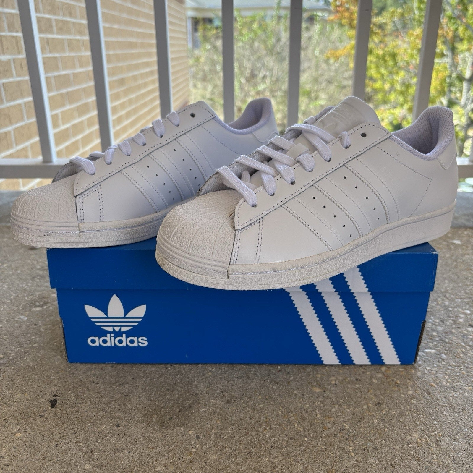 Adidas Originals Superstar Shoes White Leather Casual Sneakers EG4960 Mens Sizes