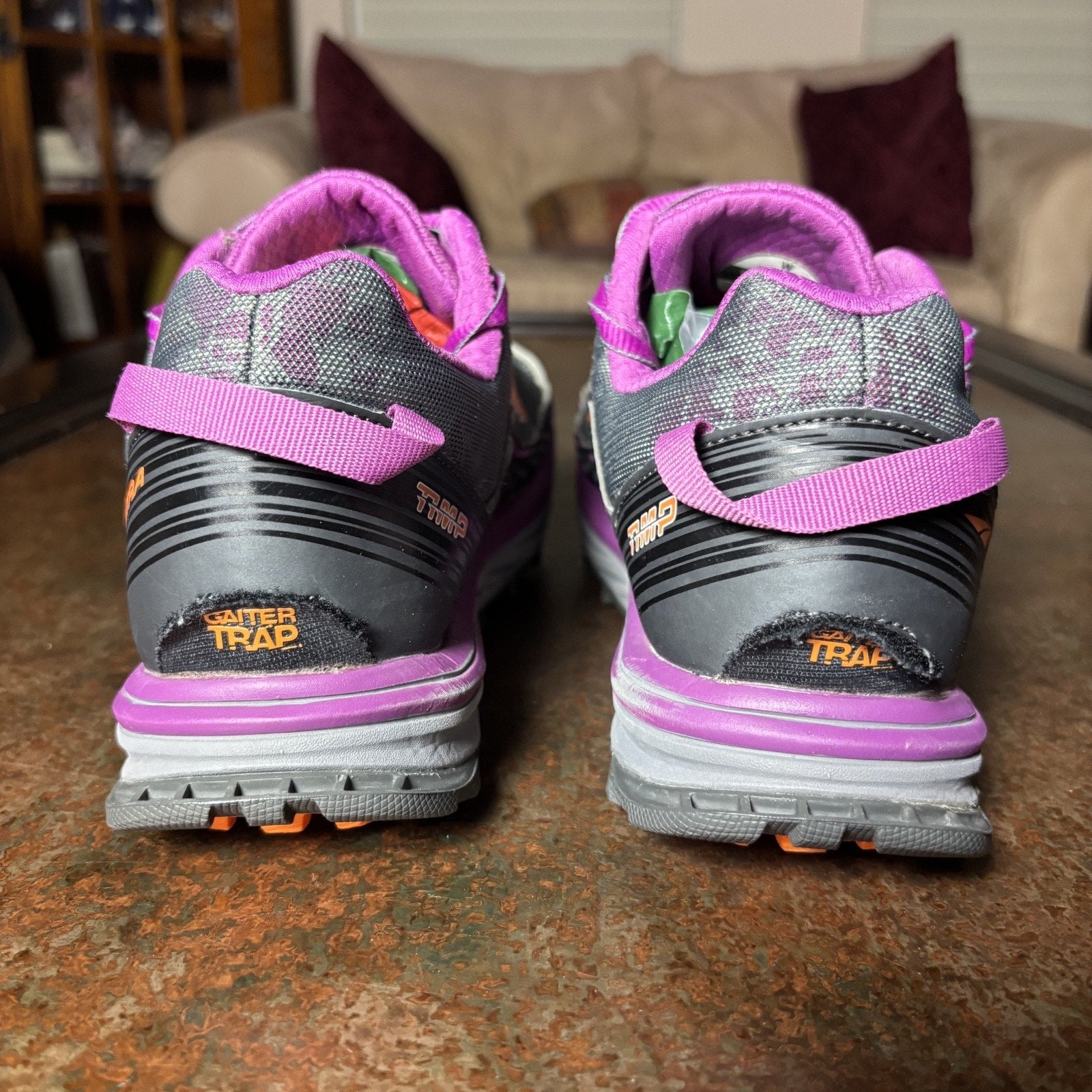 Altra Timp Women's 9 Grey Purple Trail Running ZeroDrop Athletic Shoes Sneakers