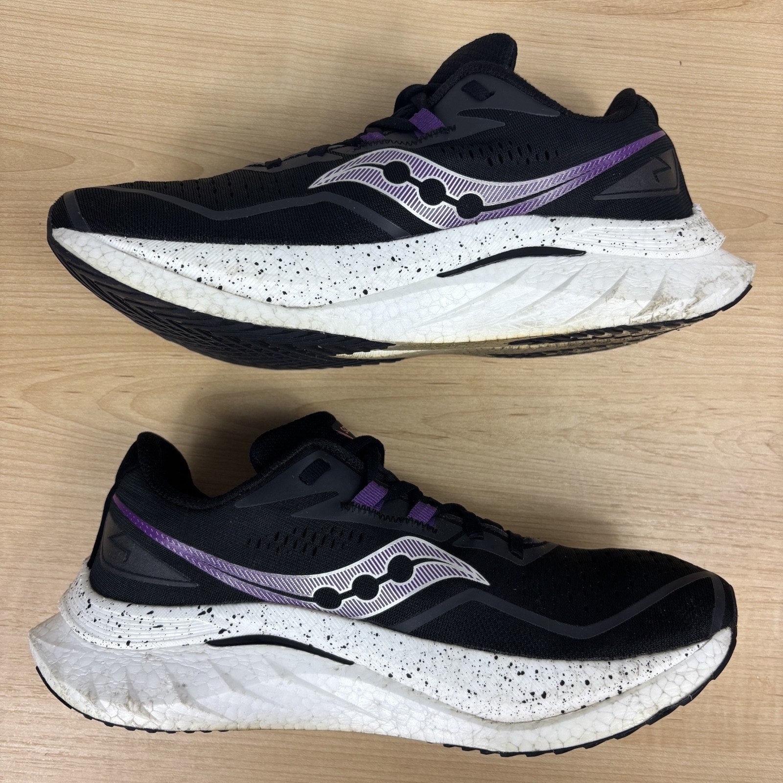 Saucony Endorphin Speed 4 Shoes Women's 9.5 Black White Running Athletic Sneaker