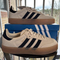 Adidas Sambae Cream Black Gum Suede Lifestyle Casual Sneakers Women's Sizes NEW