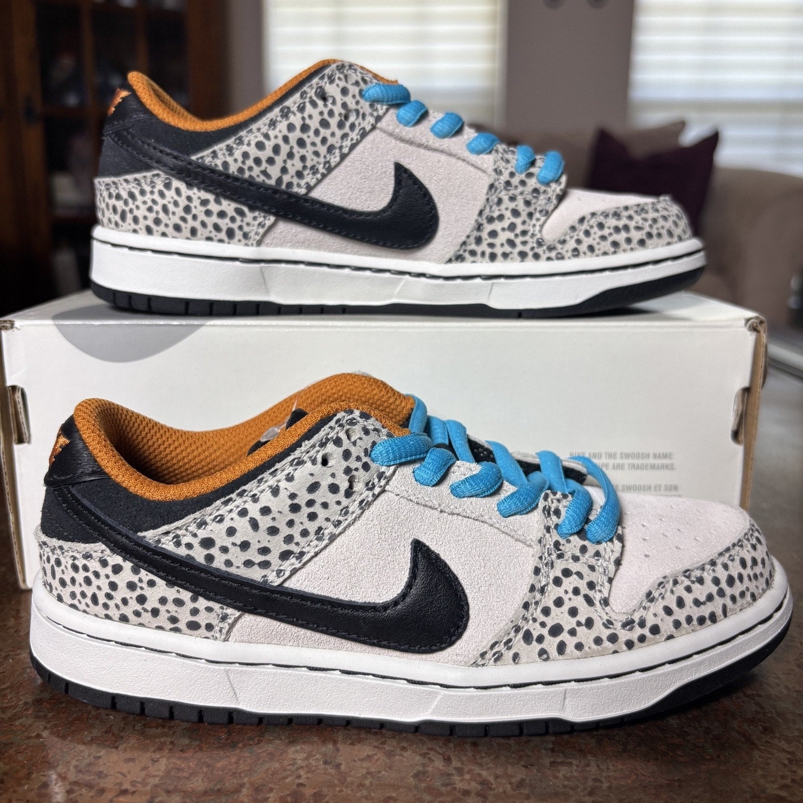 Nike SB Dunk Low Pro Electric Safari Toddler Size 13C Colorful Athletic Shoes