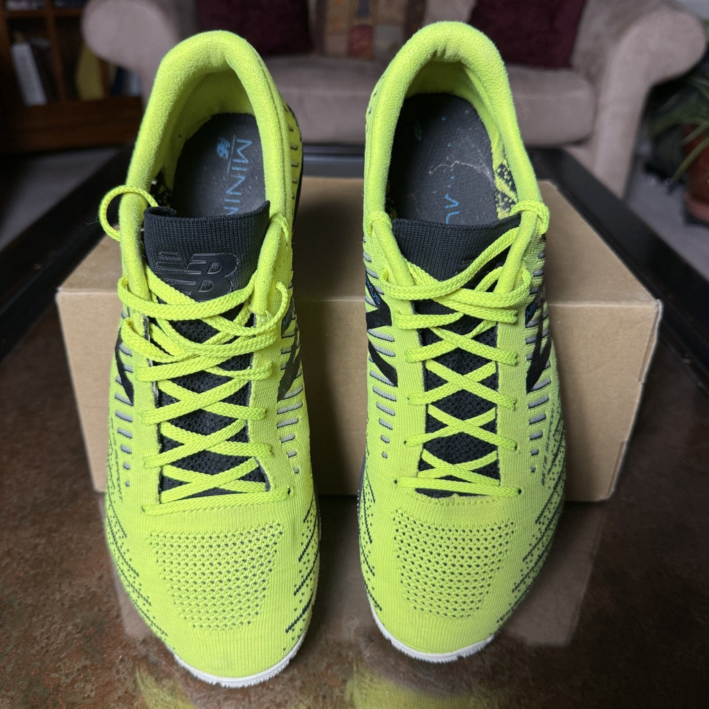 New Balance Minimus 20v7 Shoes Mens 10.5 Neon Yellow Athletic Running Sneakers