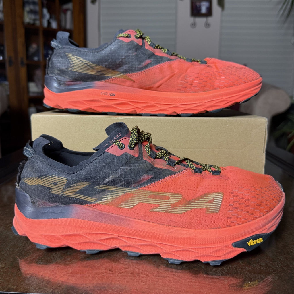 Altra Mount Blanc Mens Size 13 Red Black Trail Running Athletic Outdoor Sneakers