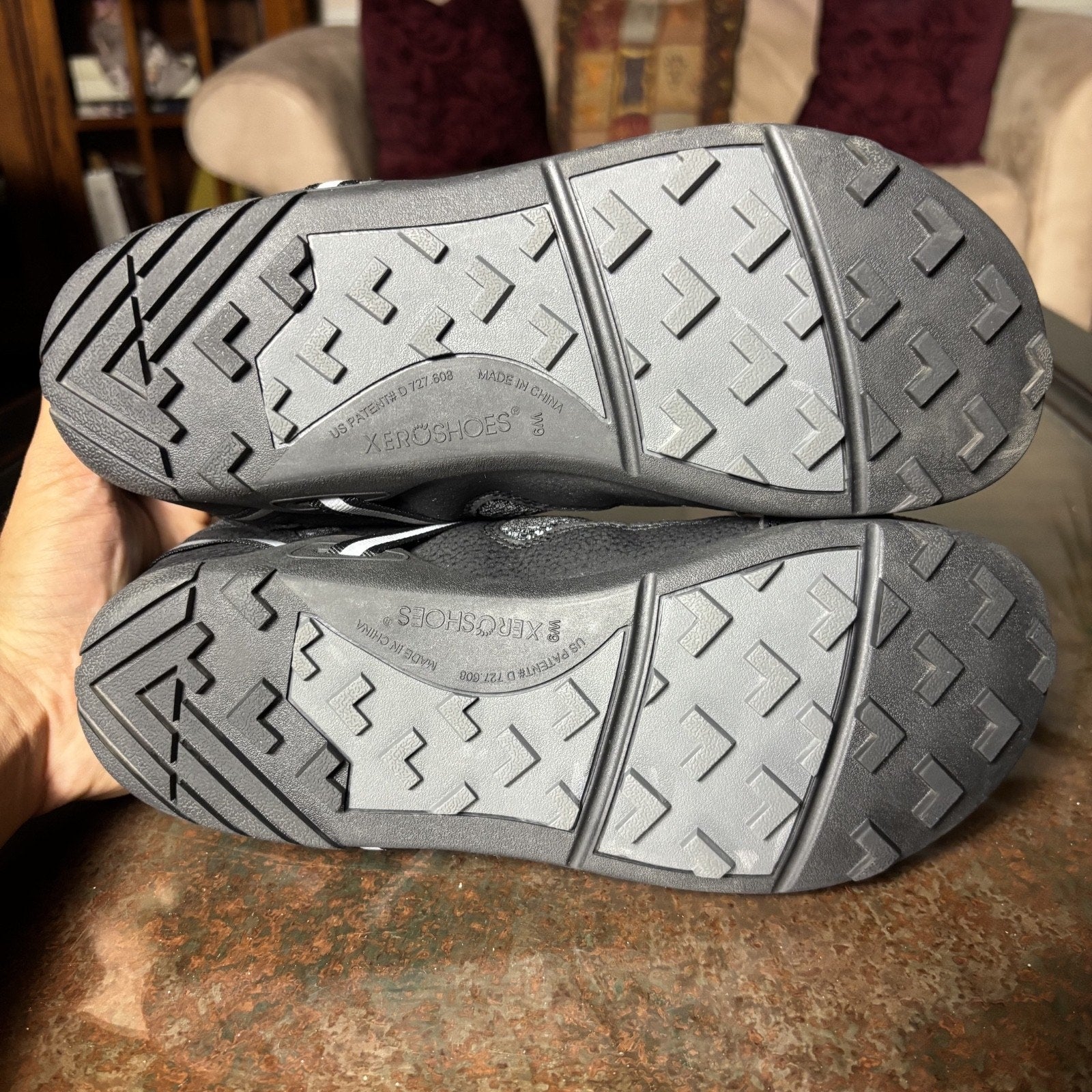 Xero Shoes TerraFlex Women's 9 Black Grey Barefoot Minimalist Trail Gym Athletic
