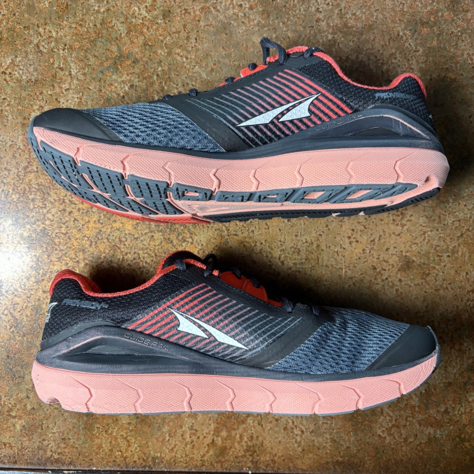 Altra Provision 4 Shoes Womens Size 9.5 Black Red Road Running Athletic Sneakers